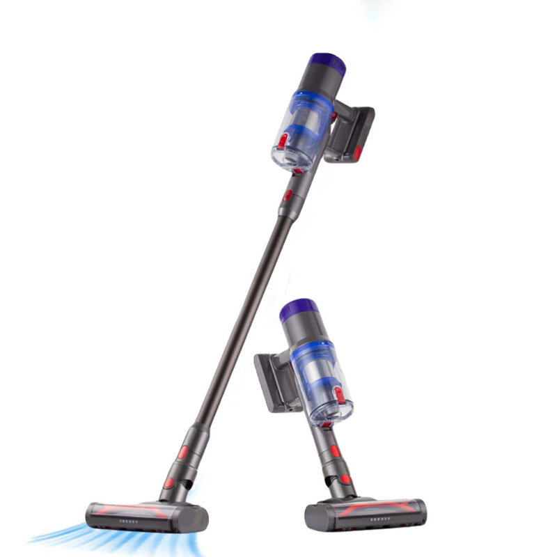 Cordless Vacuum Cleaner 350W/25Kpa Stick Vacuum with Touch Screen 40 Mins Runtime Anti-Tangle Wireless Vacuum Cleaner for Home