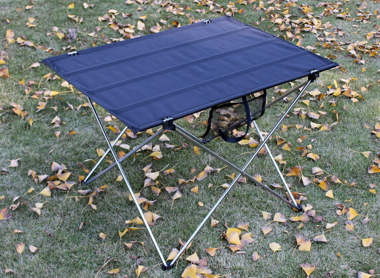 휴대용 접이식 테이블 캠핑 야외 가구 컴퓨터 침대 테이블, 피크닉 6061 알루미늄 합금 초경량 접이식 책상