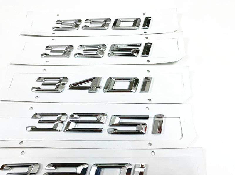 Letras 3D para maletero de coche BMW 316i 318i 318d 320i 320d 325i 330i 330d E46 E36 E90 E91 F30, emblema, insignia, logotipo, pegatinas, accesorios
