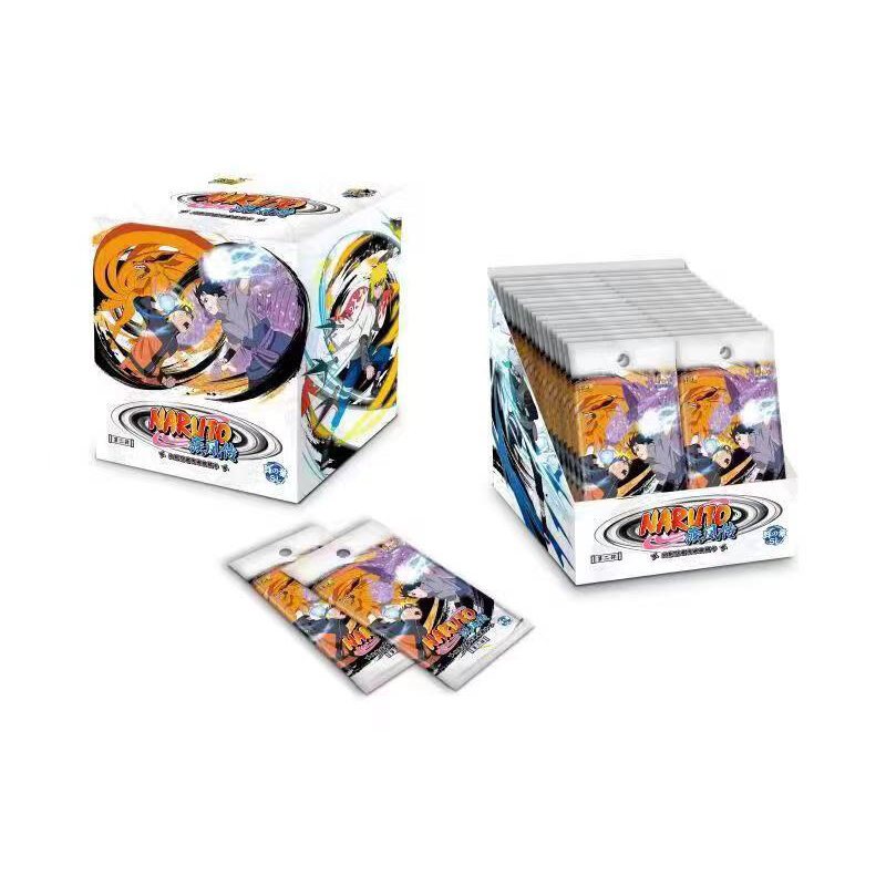 Naruto Koleksi Kartu Kotak Hadiah Set Lengkap Tingkat 4 Wave3 Kotak Booster Kadou Anime Bermain Kartu Permainan Cartas Hadiah