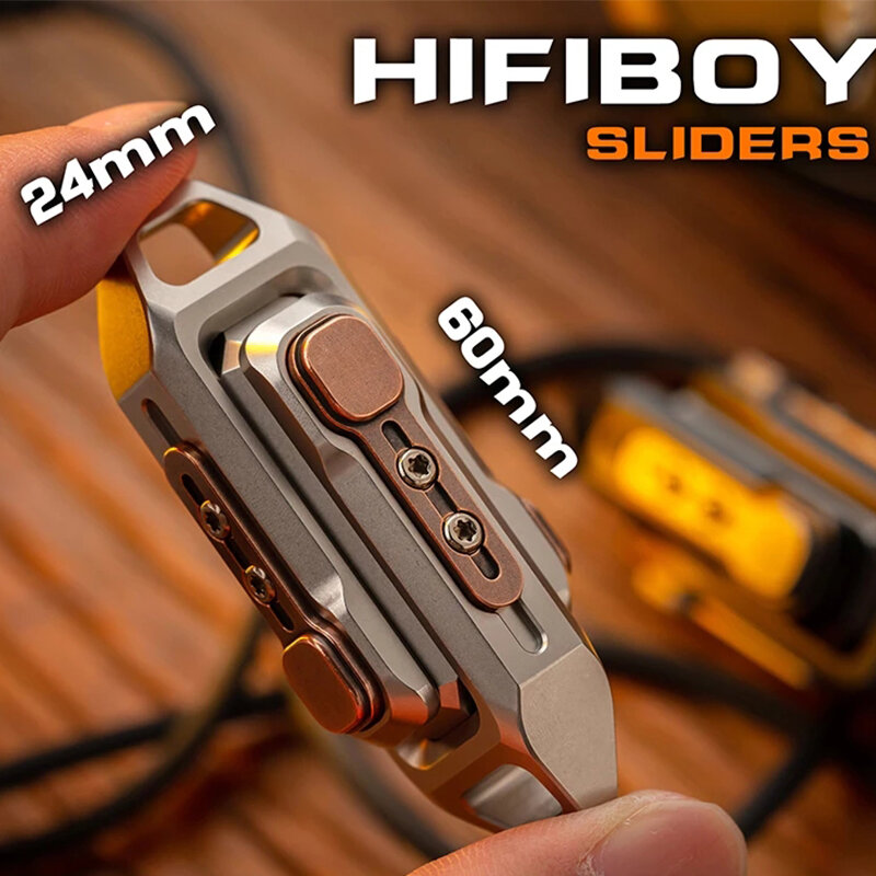 Hifi Boy mainan Fidget Spinner tangan logam penghilang stres Fidget telur tekan ganda magnetik untuk hadiah dewasa