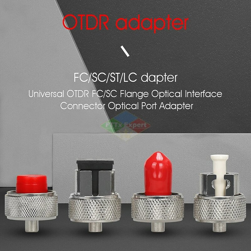 Konektor Transfer OTDR FC ST SC LC Adaptor OTDR Konektor Serat Optik untuk Adaptor Serat Reflektometer Domain Waktu Optik