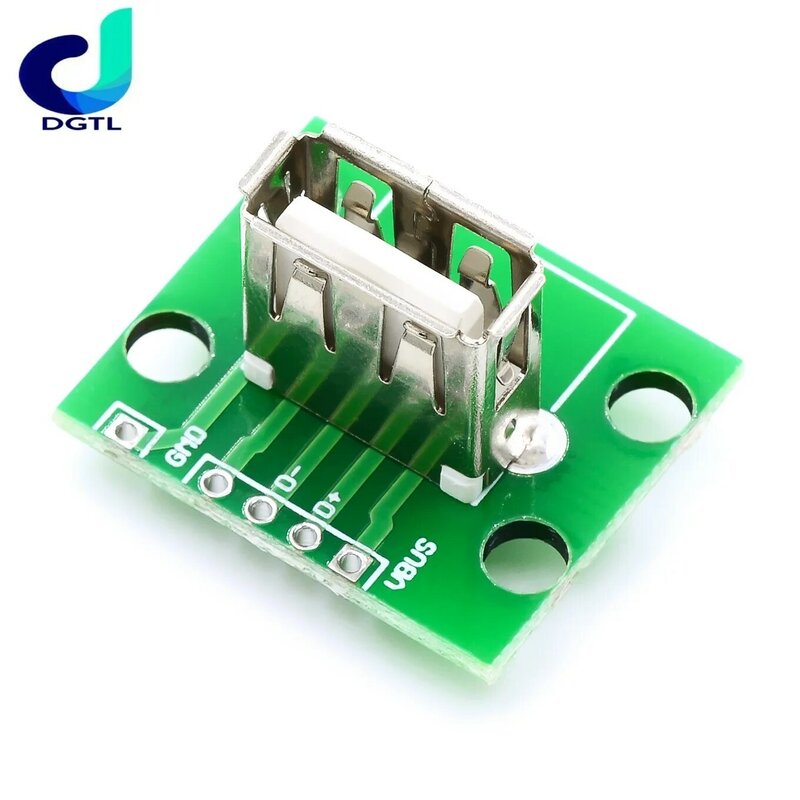 Vertical USB female with PCB board USB2.0 female has been welded data cable to USB female A