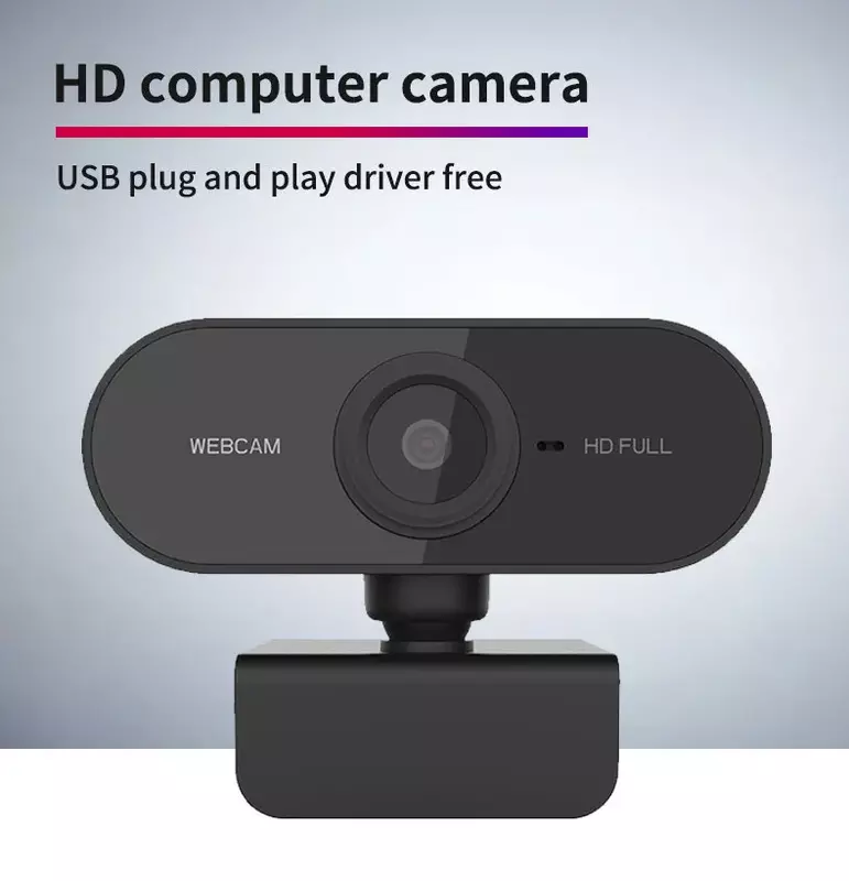 HD Webcam 1080P Mini Computer PC Webkamera mit Mikrofon Drehbare Kameras für Live Broadcast Video Aufruf Konferenz Arbeit