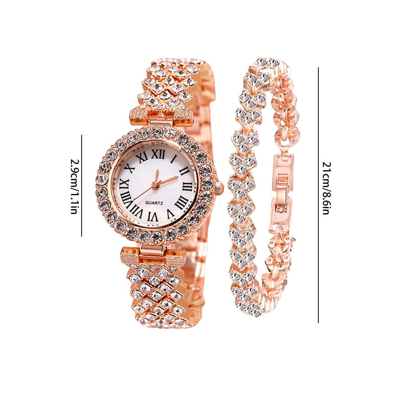 Jam tangan wanita modis jam tangan kuarsa jam tangan wanita jam tangan wanita mewah kualitas tinggi 2023 akurat tahan air jam tangan wanita emas Relojes