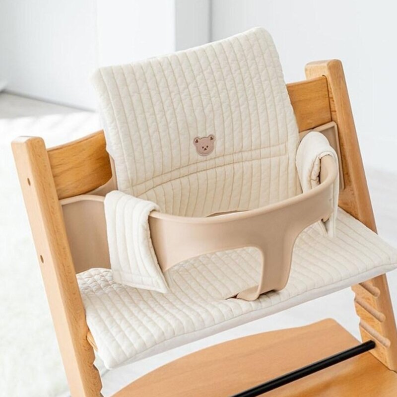 Miękka poduszka na krzesełko dla niemowląt Niedźwiedź z kreskówek Antypoślizgowa poduszka na krzesełko do jadalni dla niemowląt Poduszka na krzesełko do karmienia Stokke
