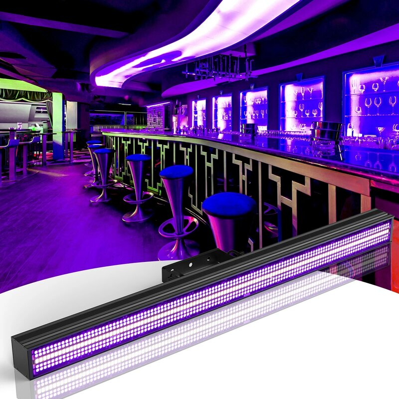 Luz estroboscópica RGB 3 en 1 de 150W, lámpara para equipo de DJ, decoración de 4, 16 y 168 canales, para fiestas en casa, Clubs, bares y bodas