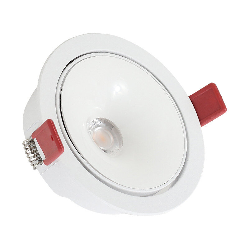 超薄型LEDダウンライト,12w埋め込み式天井ランプ,家庭用ナローエッジ,アンチグレアライト,調整可能な角度,LEDスポットライト