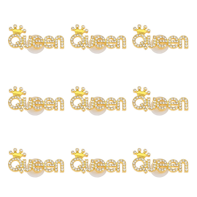 10 Stuks Queen Schoen Bedels Accessoires Decoraties Aolly Croc Jibz Gesp Voor Diy X-Mas Cadeau Cbc77