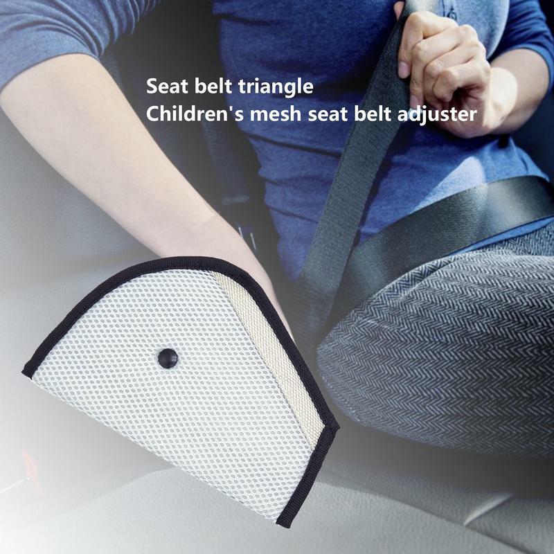 Clip ajustador de cinturón de seguridad para niños, ajustable, suave, triangular, transpirable
