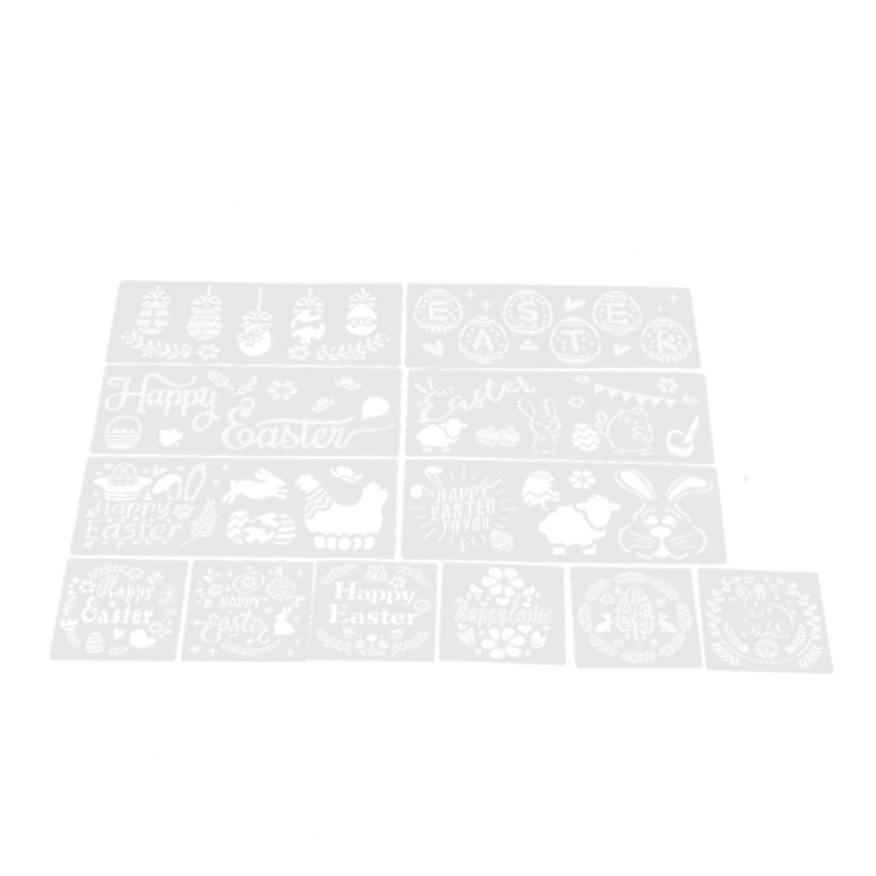 12 Pcs Easter Drawing Template Easter Template Child Wood stencil The Pet Kids Drawing