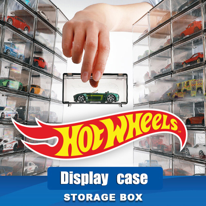 1/64 Diecast Model Car Display Box 1PCS Storage Box High-grade with Fasteners Be connected for Hot Wheels MiniGT (Without Car)