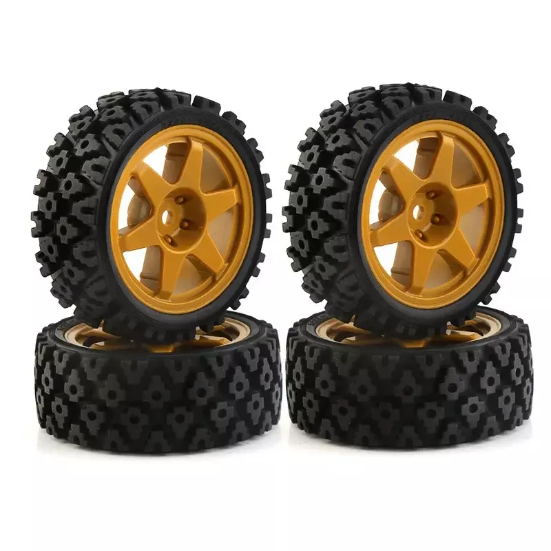 For HPI RS4 FW06 Tamiya TT01/TT02/XV-01 1/10 Simulated Tires Sports RC Car Tires Accessories Parts