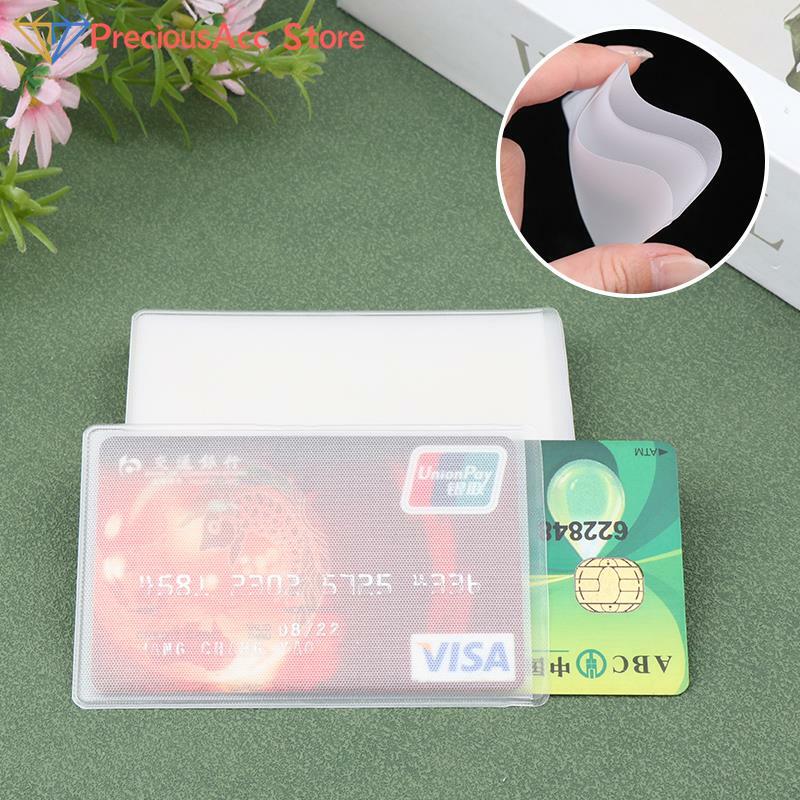 Transparente PVC Titular Do Cartão, Único ou Duplo Bolso, Business Case Bus, Banco Credit ID Card Holder, Capa de Proteção, 20Pcs