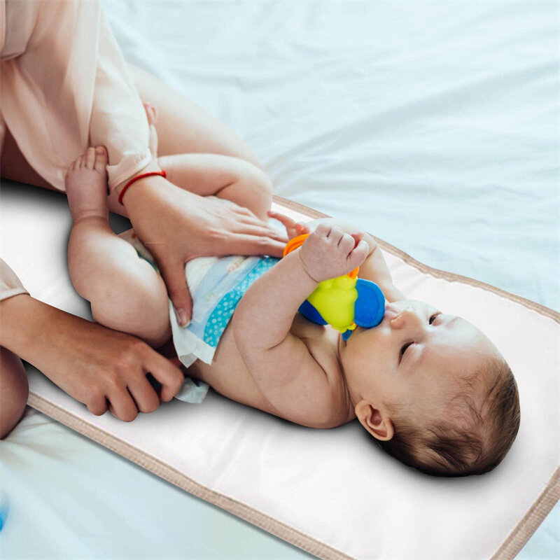 Opvouwbare Baby Luier Aankleedkussen Waterdichte Pasgeboren Luier Pad Draagbare Peuter Verschoontafel Duurzaam Oxford Baby Luier Laken