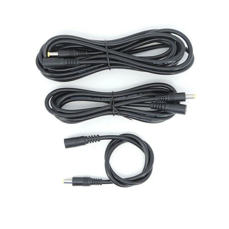 DC Power Connector Cabo de Extensão, macho para macho Feminino Wire Adapter, 18awg, 19V, 24V, 5.5x2.5mm, 0,5, 3/1,5 m h