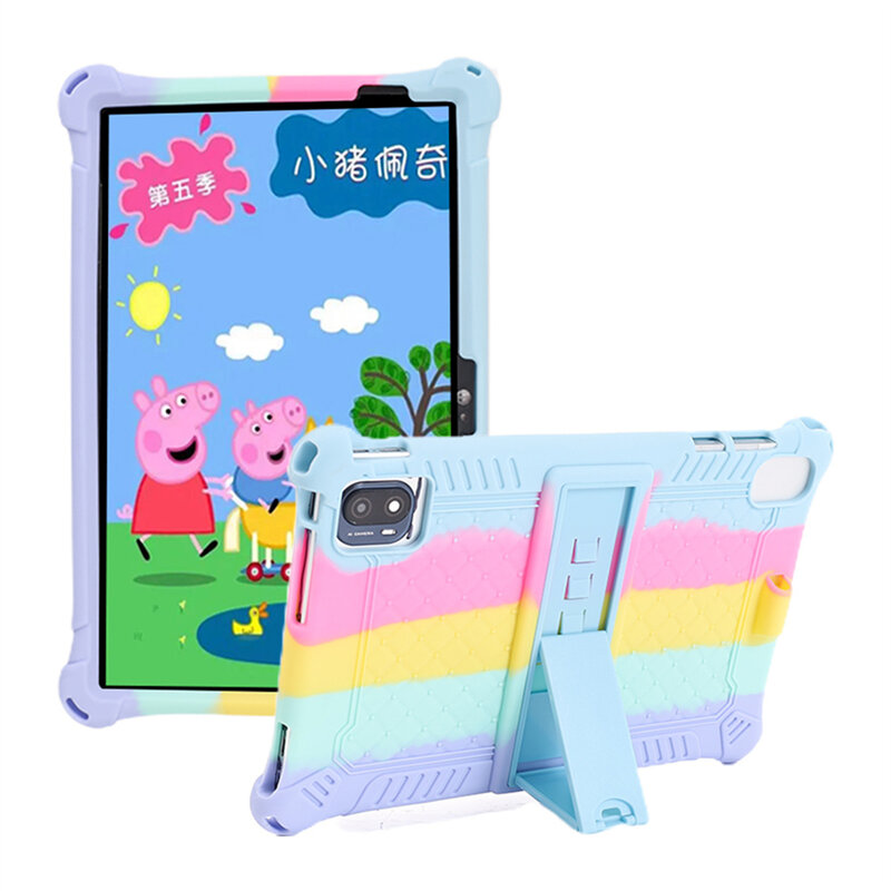 Soft Silicone Shockproof Tablet Stand Shell protetora, capa para crianças, Teclast P25T, 10.1 ", Novo