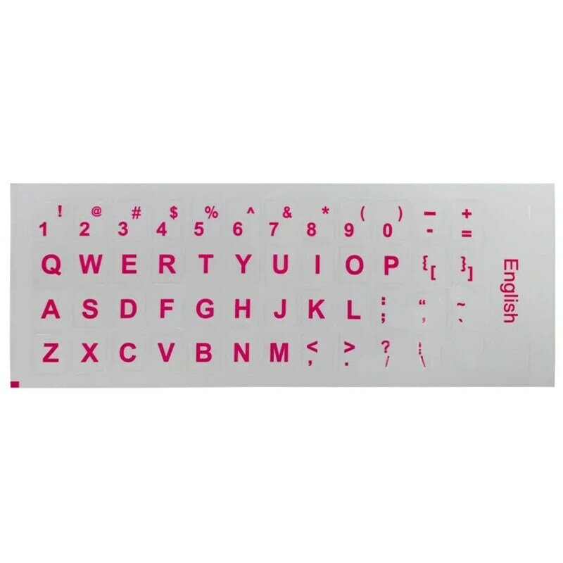 Y1ub inglês carta teclado adesivo capa folha película protetora do computador