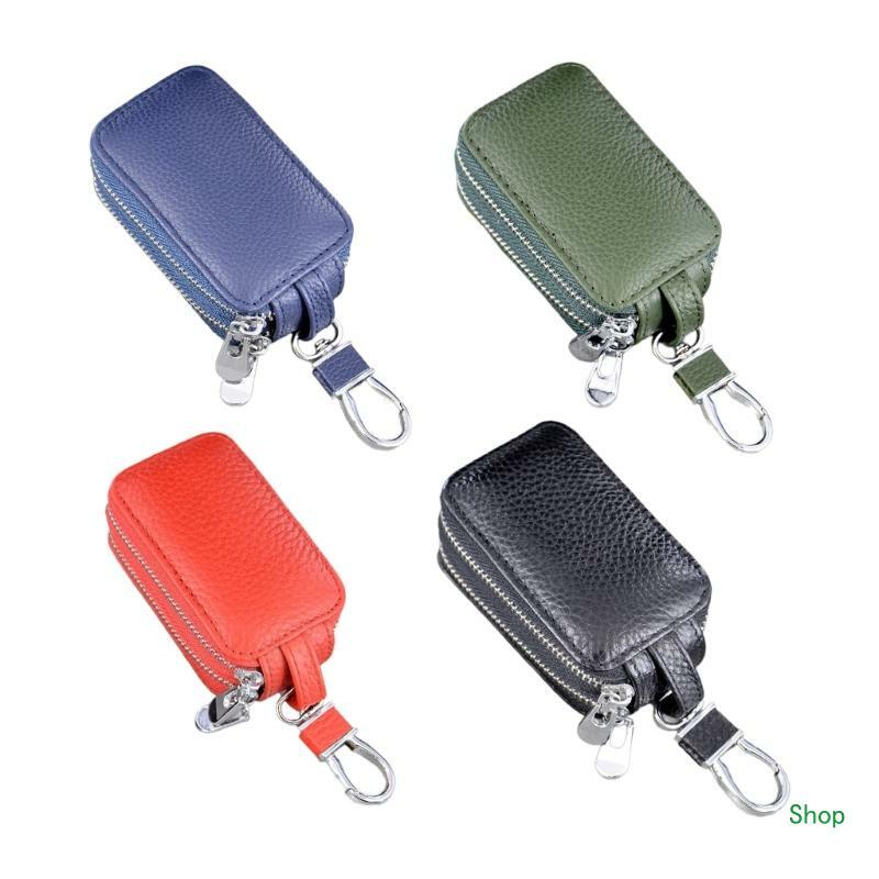 Прямая поставка, прочный чехол для ключей, качественная сумка для ключей с брелоками на молнии для продавцов автомобилей и