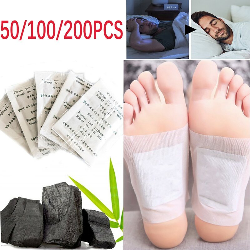 Almohadillas limpiadoras de desintoxicación profunda para los pies, 50/100/200 piezas, eliminan toxinas, ingredientes de la naturaleza, Parche de desintoxicación para los pies