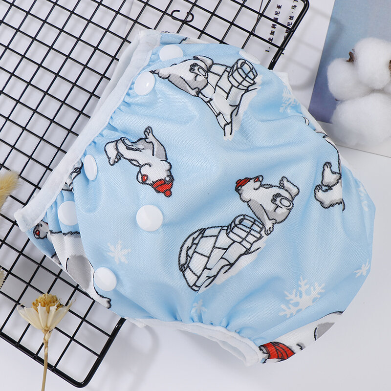Baby Reusable Swim Diapers Waterproof Small Size Nappy Baby Shower Gifts Washable Adjustable Swiming Diaper for Summer