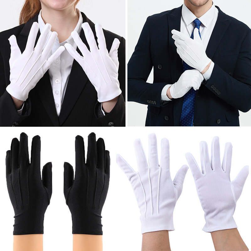 Перчатки мужские/женские солнцезащитные из спандекса, тонкие эластичные облегающие белые митенки для танцев, для вождения, для лета, 2023
