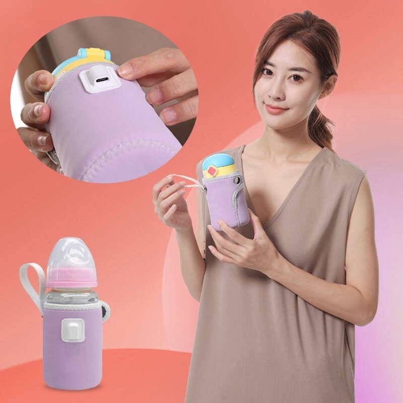 손잡이가 있는 자동차 아기 수유병 히터용 우유 따뜻한 가방 아기 제품