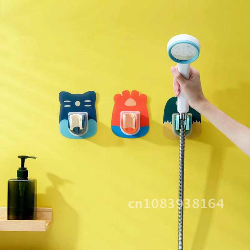 Supporto per soffione doccia da bagno staffe autoadesive senza perforazione a parete soffione doccia portatile supporto fisso strumenti da bagno