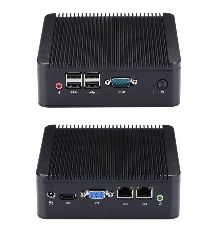 Qotom-Mini PC Q220S, Dual lan Core i5 3427U Opnsense Firewall, Sin ventilador, Linux, Ubuntu