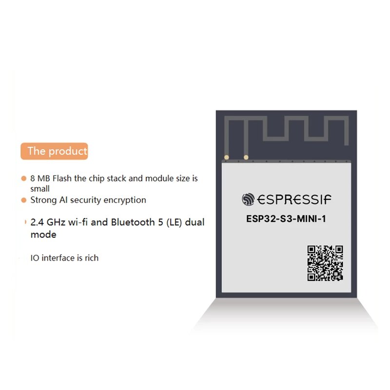 ESP32-S3-MINI-1 Chipmodule Uitgerust Met ESP32-S3 Draadloze Module(ESP32-S3-MINI-1-N4R2)