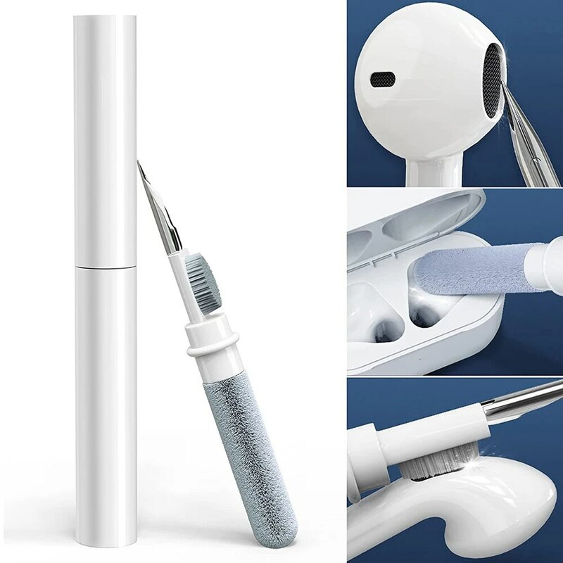 Kit detergente per AirPods 1/2/3/Pro auricolari pulizia penna pennello auricolari custodia strumenti di pulizia per Xiaomi Huawei Samsung