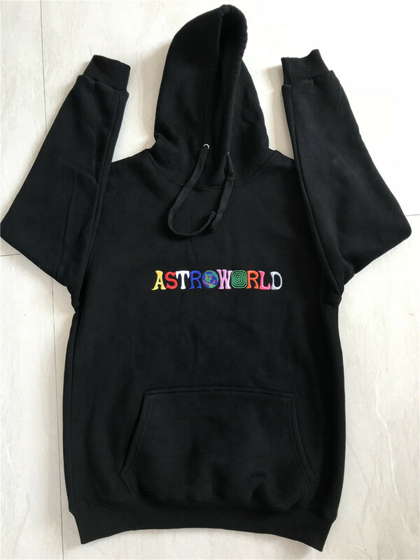 Astroworld-Moletons masculinos e femininos com letra bordada arco-íris, moletom hip hop, pulôver casual, cacto jack, queria que você estivesse aqui