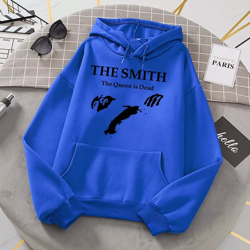 The Smith The Queen Is Dead Printing Hoodie Woman Autumn Fleece Hoody Fashion Soft Sweatshirt Hipster Casual Loose Woman Clothes
