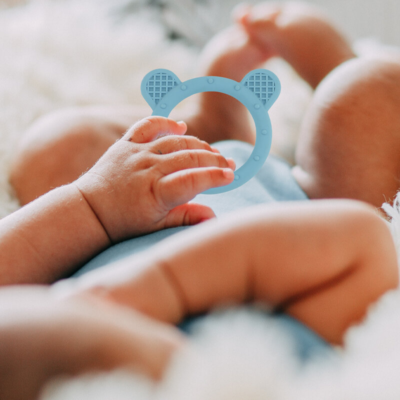 Modabebe-새로운 아기 Teethers 실리콘 젖니 링, 만화 귀여운 모양 아기 씹는 Teether BPA 무료 아이 젖니가 남 장난감