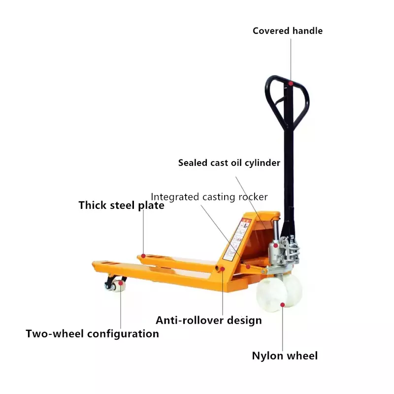 Ręczne urządzenie układane AC do odlewania pompa hydrauliczna jack ręczny wózek widłowy 3 ton ręczny wózek paletowy