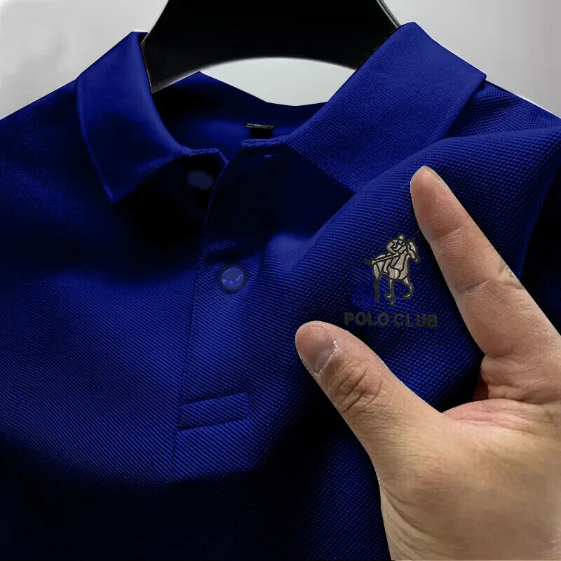 Zomert-Shirt Voor Heren, Haute Couture Polo, Zakelijke Kleding, Casual Shirts Van Topcompressie Voor T-Shirt Met Korte Overhemd