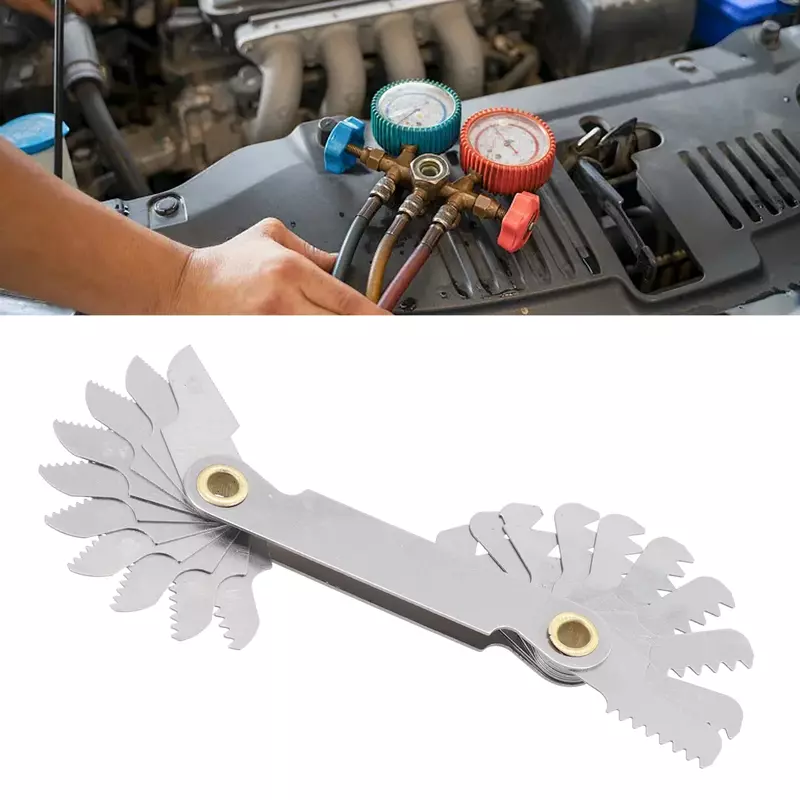20PCS Thread Plug Gauge 55/60 Degree Metric Inch Gear Tooth Screw Pitch Gauges Measurement Steel Thread Gage Measuring Tools