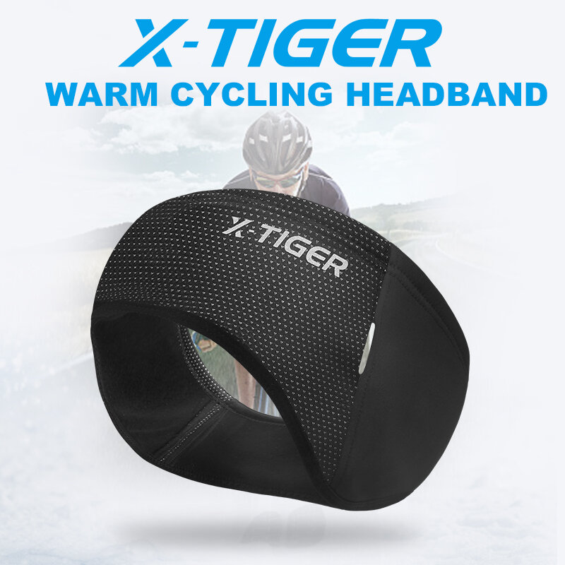 X-TIGER Olahraga Outdoor Bersepeda Hiasan Kepala Musim Dingin Tahan Angin Bersepeda Ikat Kepala Cap Tetap Hangat Bulu Sepeda Peralatan Telinga Hangat