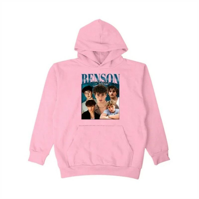 Benson Boone Hoodies Vuurwerk En Rollerblades Wereldtourmerchandise Voor Heren/Dames Unisex Winter Sweatshirt Met Lange Mouwen