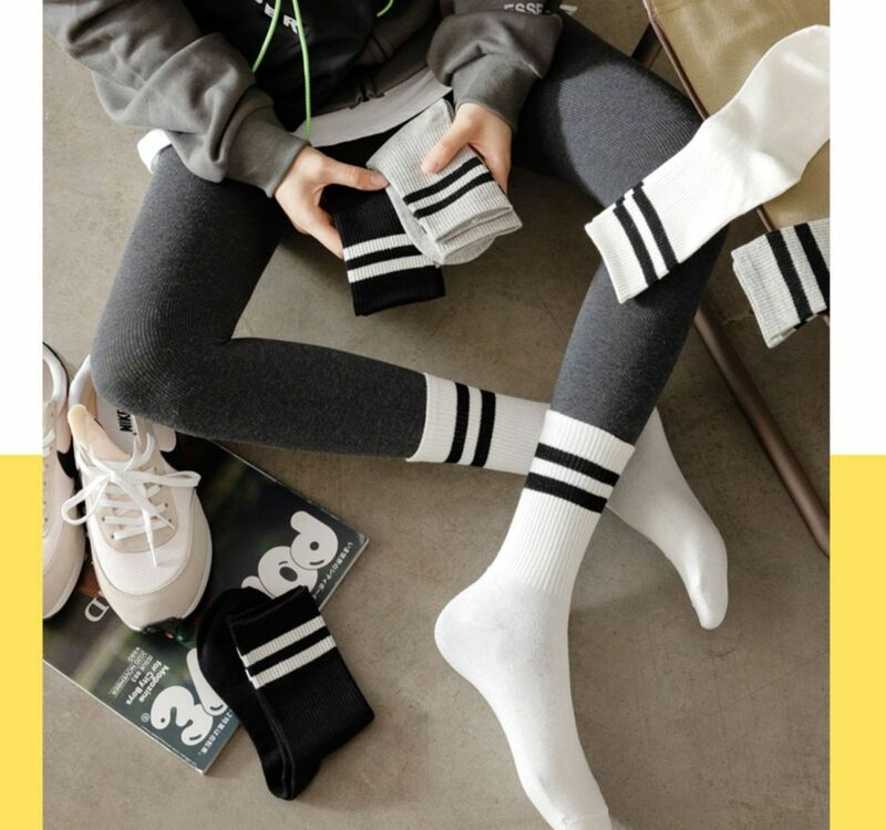 3 Pairs of Men Casual Socks Comfortable Solid Color Breathable  Sports Socks Men and Womens Sports Socks