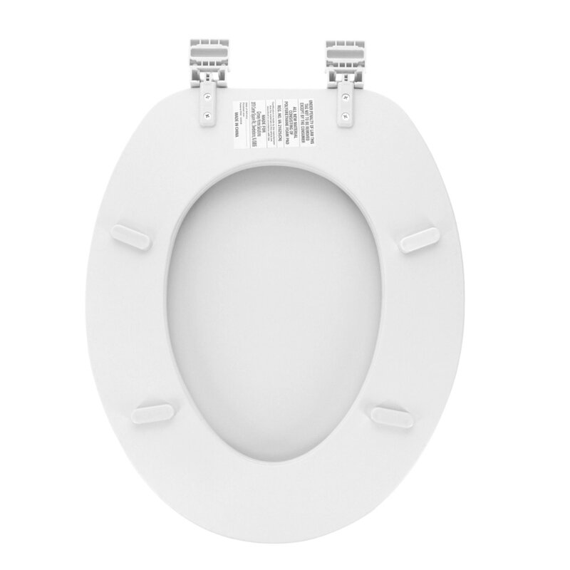 Elongated Soft Toilet Seat, White