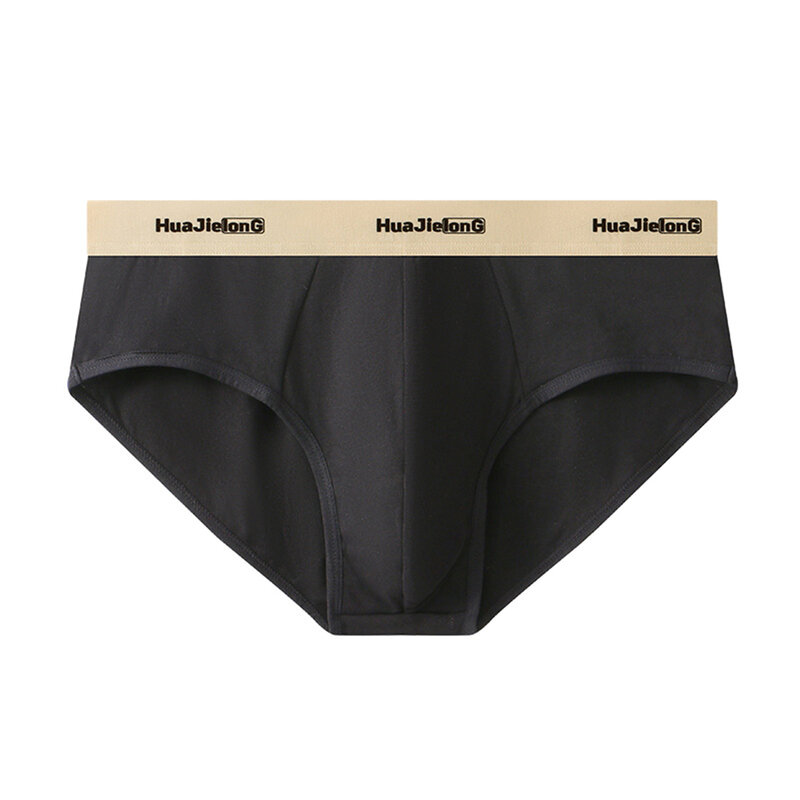 Sexy Men Briefs U Convex Peni Big Pouch Panties Low-Rise Comfort Underwear Solid Lingerie Elastic Breathable Underpants