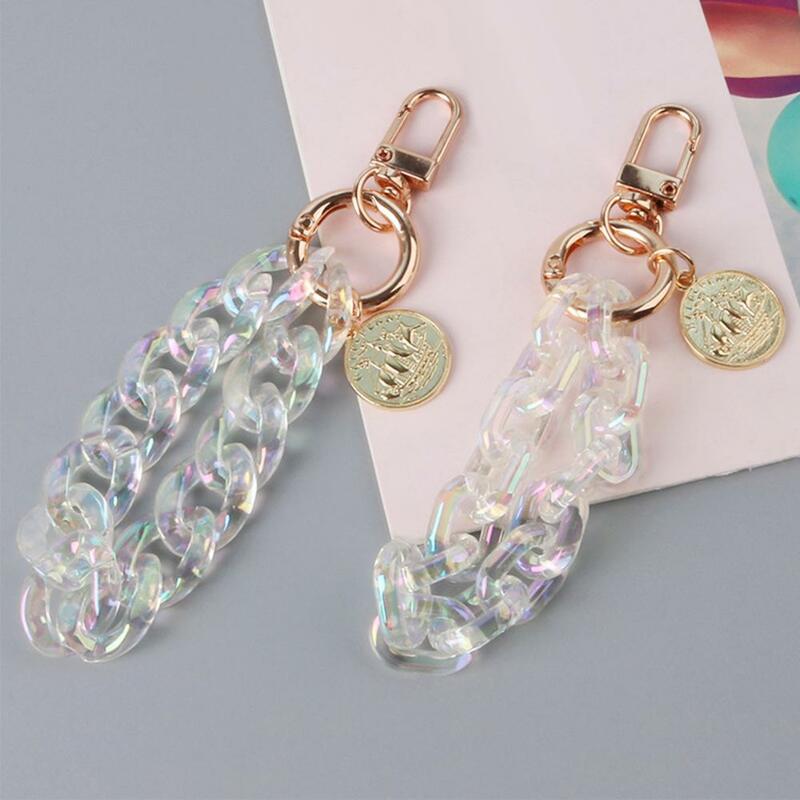 Acrylic  Useful Charm Key Chain Car Key Ring Pendant Easy to Carry Keyring Holder Long lasting   for Girls