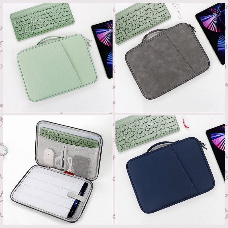 1 Stuk Waterdichte Notebook Laptop Tas Voor Ipad Air 2 1 2019 Pro 11 12.9 Xiaomi Pad 6 10 13 Inch Macbook Schokbestendige Hoes