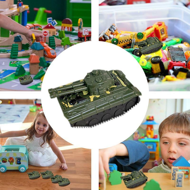 Tanques de retroceso para niños y niñas, vehículos de empuje y Go, rellenos de medias para juegos creativos, favores de fiesta