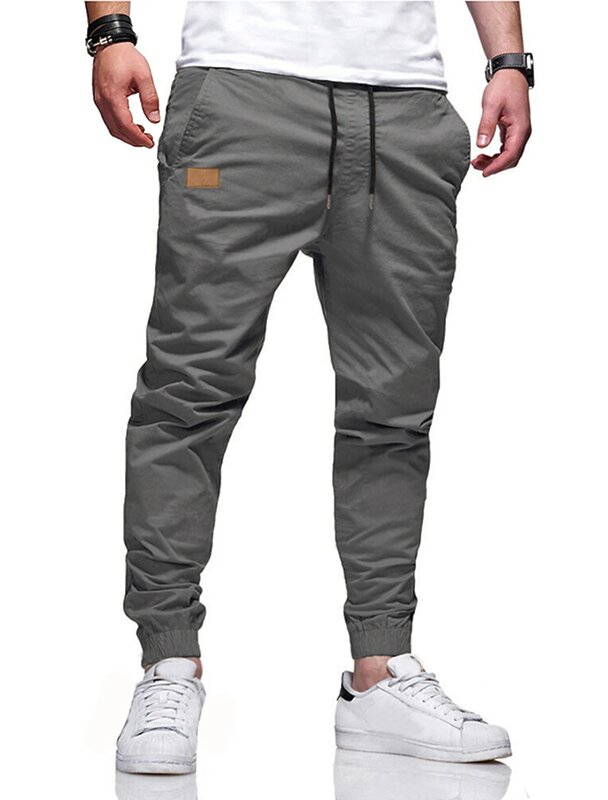 2024 New Men's Fashion Hip Hop Pants Four Seasons Pure Cotton Casual Sports Pants Street Pants High Quality Straight Tube Pants