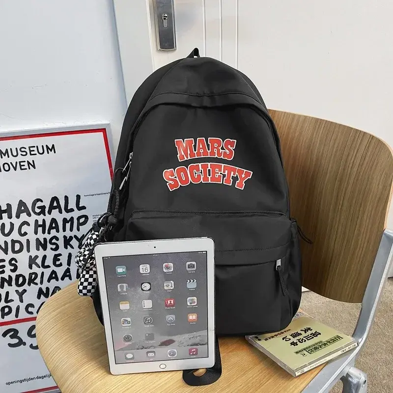 حقيبة ظهر من شاومسي بسعة كبيرة للرجال والنساء ، حقيبة مدرسية للكمبيوتر ، أزياء السفر