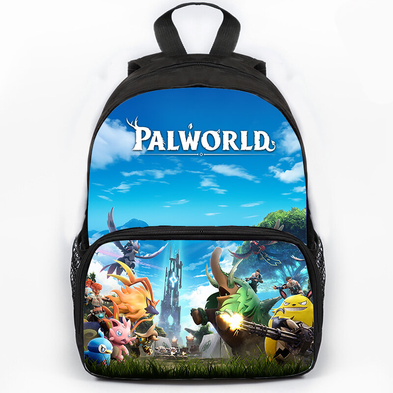Gioco Palworld 3d Print zaino divertente Cartoon School Bags per ragazzi ragazze Nylon Laptop Daypack adolescente borsa da viaggio di grande capacità