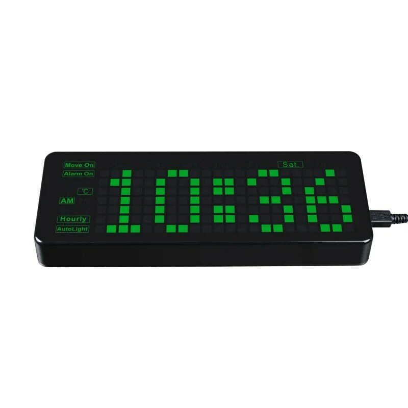 Horloge électronique rectangulaire Waveshare pour Raspberry Pi Pico, RTC précis, multi-canonique, chiffres LED, Open Source, programmable