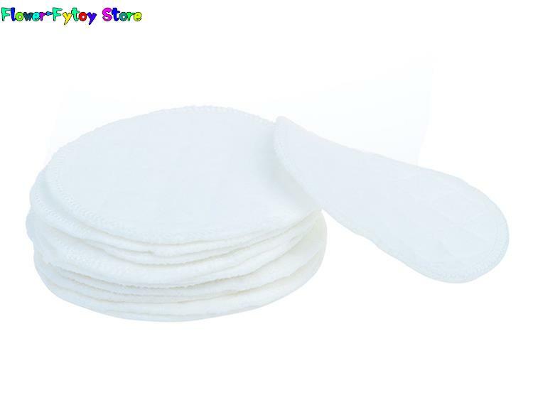 Almofadas de mama reutilizáveis, laváveis, macias e absorventes, 10 peças